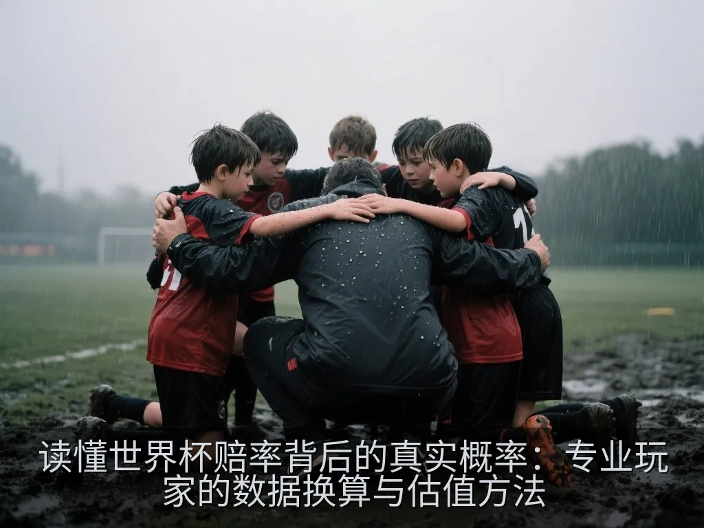 显示足球比赛统计数据和概率图表的科技感数字屏幕